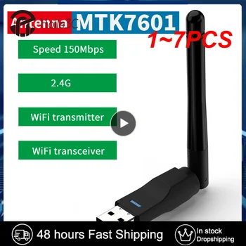 1 ~ 7ШТ Wifi Адаптер Беспроводная сетевая карта 150 Мбит / с Антенна 2.4 G 802.11b / g / n Ethernet Wifi ключ Сетевая карта ПК wifi приемник