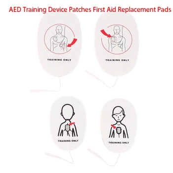 1 Пара патчей для тренажеров AED, сменные накладки для обучения оказанию первой помощи, Универсальный тренажер для обучения взрослых и детей