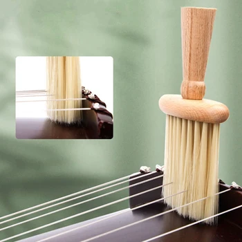 1 ШТ Универсальная щетка для чистки скрипки, как показано на рисунке, деревянная для аксессуаров Guzheng для скрипки, инструменты для уборки пыли