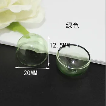 10 штук 20 мм полусферического полукруглого прозрачного стекла 4 цветов можно использовать для изготовления подвесок, ювелирных аксессуаров