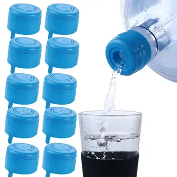 10шт пластиковых кувшинов для воды емкостью 3 галлона и 5 галлонов с непроливающимися многоразовыми защелкивающимися крышками Замените крышки для бутылок