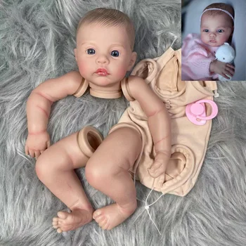 17-дюймовый Премиальный размер Reborn Meadow Painted Doll Комплект Деталей С Тканевым Корпусом 3D Окрашенная Кожа Видимые Вены Реалистичные Детали Игрушек DIY