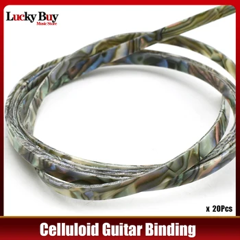 20 Шт Крутых гитарных деталей Целлулоидный гитарный переплет Body project Purfling Strip Имитация морского ушка
