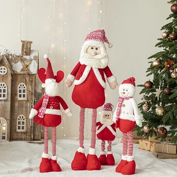 2023 Новая Рождественская Телескопическая кукла Веселые Рождественские украшения для дома Рождественский орнамент Рождественский Navidad Noel Подарки для дома