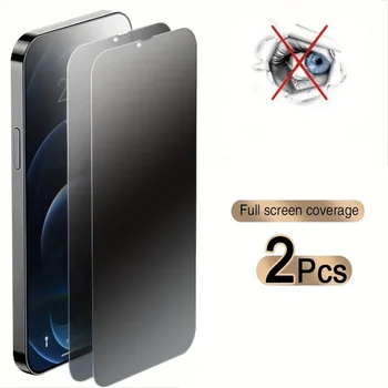 2ШТ Защитная Пленка с Полным Покрытием Для iPhone 14 13 15 12 11 Pro Max Из Закаленного Стекла Для iPhone X XR XS Max 7 8Plus