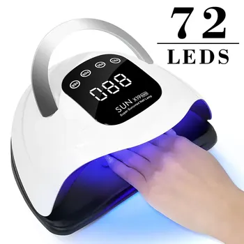 320 Вт лампа для ногтей UV 72LED сушилка для ногтей с лампой для ногтей большой мощности, быстро отверждающийся гель для ногтей, профессиональные сушилки для ногтей, машина для сушки УФ-геля