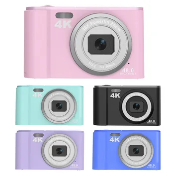 48 Миллионов Пикселей Hd Цифровая Камера 4K Съемка Запись Мини Камера 2,8 Дюймовый Экран 16-Кратный Зум Камера с Ремешком Мини Камера