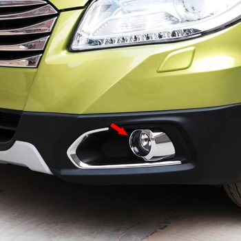 ABS Хром для Suzuki SX4 S-Cross 2014 2015 2016 Автомобильная передняя противотуманная фара, кольцо противотуманной фары, Накладка, молдинг, Автоаксессуары 2шт