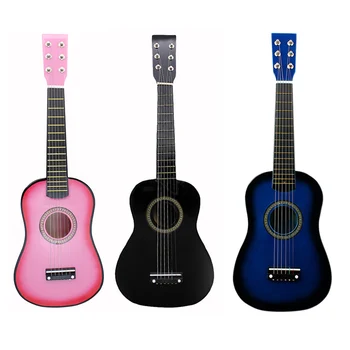 IRIN Mini 23-дюймовая липа, 12 ладов, 6-струнная акустическая гитара с медиатором и струнами для детей/начинающих