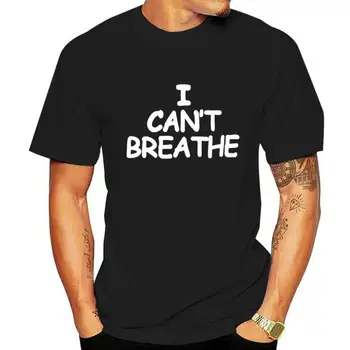 JCGO Летние женские футболки хлопок 5XL Плюс размер I Can't Breathe С буквенным принтом, короткий рукав, О-образный вырез, женские топы, футболки, повседневная футболка