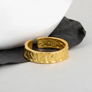 NBNB Простое круглое регулируемое кольцо с неровным дизайном для женщин, модное открытое кольцо для девочек, винтажные женские украшения для вечеринок, подарок на палец