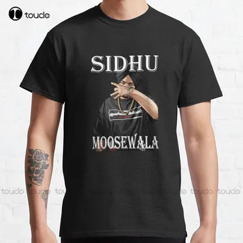 Sidhu Moosewala Desi Merch Punjabi Классическая футболка Белые Футболки Хлопковые Уличные Простые Повседневные футболки Vintag Xs-5Xl Унисекс