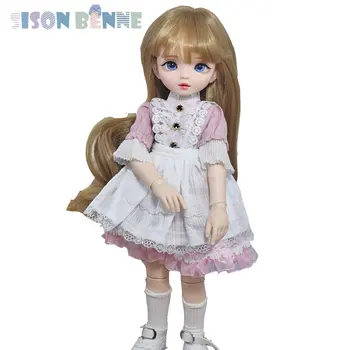 SISON BENNE 1/6 Кукла с механическими соединениями 13-дюймовая Милая Кукла для девочек с париками Глазами И полным комплектом одежды