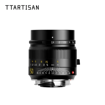TTArtisan 50mm F1.4 ASPH Полнокадровые объективы с ручной фокусировкой для камер Leica M-Mount, таких как M240 M3 M6 M7 M8 M9 M9p M10 Leica Lens