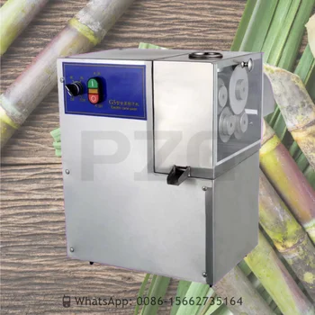 Автоматическая коммерческая электрическая машина для приготовления сока из сахарного тростника с 4 роликами, соковыжималка для сахарного тростника