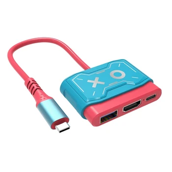 Адаптер, совместимый с USB C для Nintendo Switch/Switch OLED// ноутбука/IPAD Pro/телефона Android, Type C для