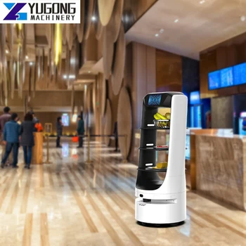 В кофейню отеля YG Restaurant Требуется робот-доставщик Автоматическая подзарядка, робот-официант, Поддержка дистанционного управления