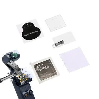 Для DJI OSMO Pocket 3 Защитная пленка для объектива с защитой от царапин HD, пленка для объектива с закаленным стеклом, 1/2 комплекта аксессуаров для пленочной камеры из закаленного стекла