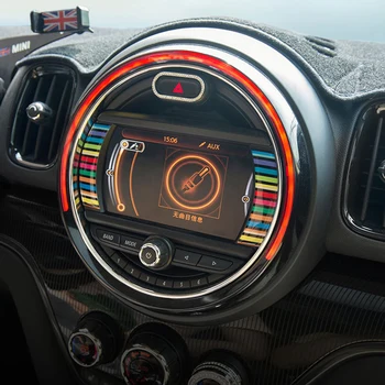 Для MINI Cooper S JCW One F54 F55 F56 F60 Countryman Clubman Автомобильный Навигационный Экран Сбоку Эпоксидная Наклейка Термоаппликация Автоаксессуары