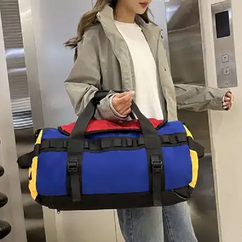 Дорожная Складная сумка для фитнеса в тренажерном зале, женская Мужская сумка с карманом для обуви, рюкзак большой емкости, вещевые мешки для хранения багажа Y54A