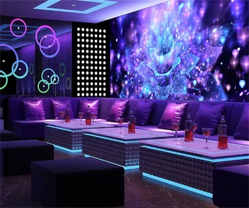 Европейский и американский крутой ночной клуб цветочный бар KTV tooling фоновые обои 3D tooling пользовательские фрески фото настенная живопись