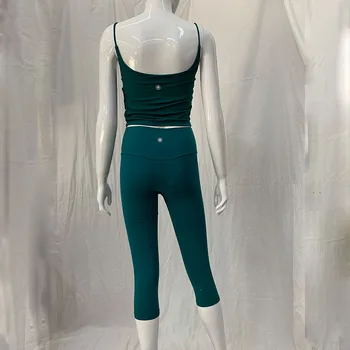 Женская тренировочная одежда QUMOR, комплект для йоги, бесшовная женская одежда для спортзала, спортивный костюм, женский спортивный бюстгальтер и леггинсы, комплект QUMOR W