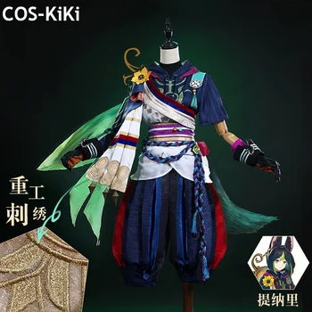 Игровой костюм COS-KiKi аниме Genshin Impact Tighnari, костюм для косплея, Великолепная прекрасная униформа, Карнавальный наряд для вечеринки на Хэллоуин, женский