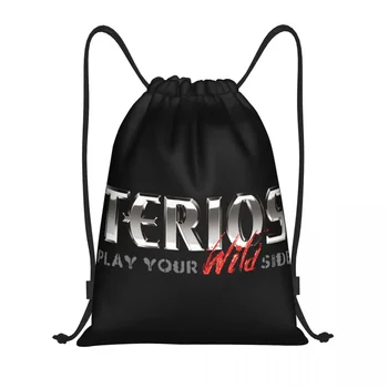 Изготовленные на заказ сумки-рюкзаки Terios на шнурке для мужчин и женщин, легкие спортивные сумки для спортзала, сумки для путешествий
