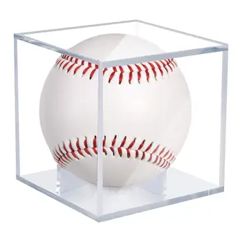 Качественный акрил. 9 Дисплей бейсбольной коробки, теннисный мяч для гольфа, Прозрачный чехол для хранения сувениров, держатель коробки, защита от ультрафиолета и пыли