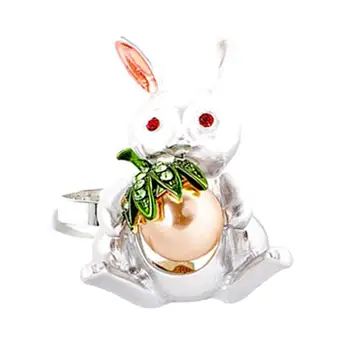 Кольца для салфеток с рисунком Пасхального кролика, Пасхальное кольцо для салфеток, металлические кольца для салфеток, держатель, декор для Пасхальной вечеринки, банкета, ужина Весной