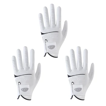 Корейские перчатки для гольфа, мужские спортивные перчатки для игры в гольф с мячом для левой руки из микрофибры, дышащие и износостойкие #K2201