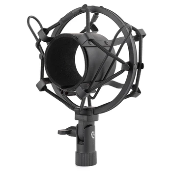 Металлический ударопрочный Микрофон для студийной записи, Ударное крепление, держатель микрофона-паука, зажим для компьютера для вещания BM800