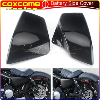 Мотоцикл Хром/Черный Аккумулятор Боковая Крышка Обтекателя Защитный Кожух ABS Пластик Для Honda VT1100 Shadow ACE/Aero/Sabre 99-08