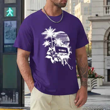 Мужская Простая индивидуальность, модная повседневная Гавайская рубашка для фитнеса с мелким принтом, свободная уличная одежда, уличная винтажная рубашка с 3D-печатью