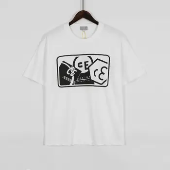 Мужская футболка CAVEMPT C.E, женская футболка с геометрическим принтом в виде алфавита 1:1, футболка CAVEMPT C.E.