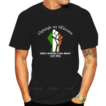 Мужские футболки в винтажном стиле с коротким рукавом Oglaigh na hEireann Ирландская Республиканская армия в ирландском стиле крутая футболка мужские черные топы