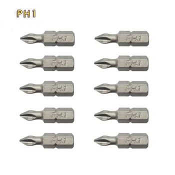 Набор отверток PH С Шестигранным Хвостовиком PH1/PZ1/PH2/PZ2/PH3/PZ3 10 шт. Набор Противоскользящих Сверл Электрическая Отвертка