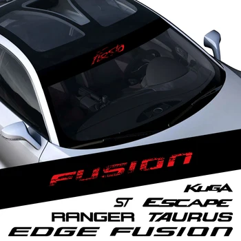Наклейка на лобовое стекло автомобиля для Ford Fiesta Fusion Kuga Ranger Edge, Mondeo Escape, ST Ghia Taurus, наклейка с автографом, отпечаток колеса