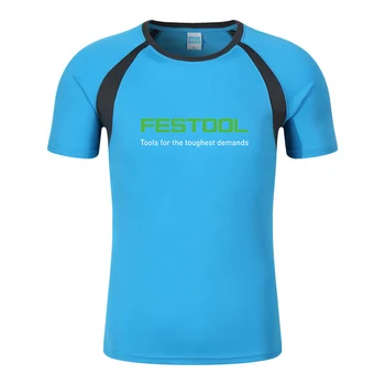 Новая мужская одежда Festool 2023, восьмицветная, с короткими рукавами, удобная, дышащая, круглая на весну и лето