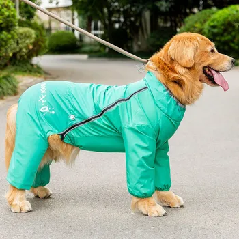 Новый дизайн Осенне-зимней одежды для домашних животных, куртки для собак, четвероногая теплая светоотражающая ветровка, Регулируемый воротник, большие пальто для собак 3XL ~ 8XL