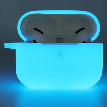 Ночной Флуоресцентный Светящийся Чехол для наушников AirPods Pro 1 2 3 Bluetooth-наушники Чехлы Для AirPods 1 2 3 Чехол Для airpods pro