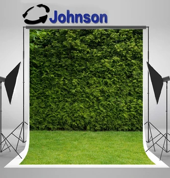 Обои JOHNSON Green Leaves Текстура Трава фото фон Высококачественная компьютерная печать свадебные фоны
