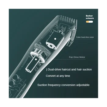 Перезаряжаемая электрическая машинка для стрижки волос-триммер IPX7 Универсальная филирующая бритва Smart Baby для мужчин и женщин-черная