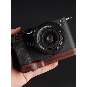 Пластина Камеры из Черного Ореха Быстроразъемная Деревянная Рукоятка для Sony A7R3 A7R3A A7M3 A9 Arca Swiss Clamp Крепление для Штатива