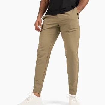 Повседневные брюки из тонкого ледяного шелка, мужское издание, простые гладкие эластичные не глаженые эластичные обтягивающие спортивные брюки, Модные мужские брюки 2023