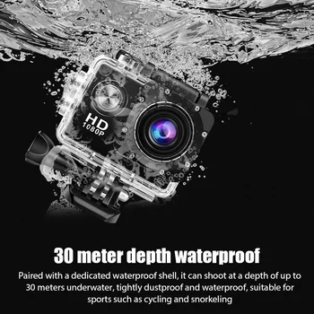 Подводная водонепроницаемая спортивная камера, многофункциональный экшн-камера для верховой езды, спортивный локомотив, DV, лыжи, дайвинг
