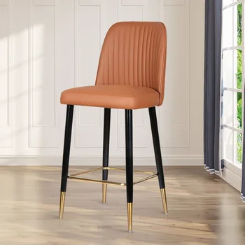 Роскошный барный стул Nordic Light, простой барный стул из массива дерева, современный стульчик для кормления в кафе