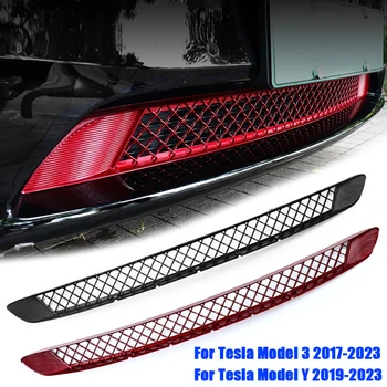 Сетка для защиты от насекомых в нижнем бампере автомобиля, Внутреннее вентиляционное отверстие, Пылезащитная решетка, Сетчатый чехол для Tesla Модель 3 2017-2023/Модель Y 2019-2023