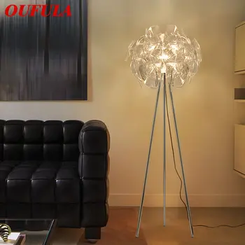 Современный винтажный торшер OUFULA, креативный простой светодиодный светильник, декоративный для дома, гостиной, спальни