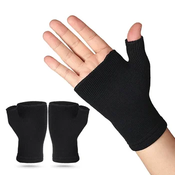 Спортивные защитные трикотажные перчатки с ладонями, дышащие перчатки для велоспорта на открытом воздухе, фитнеса, эластичные перчатки для защиты от давления и защитное снаряжение